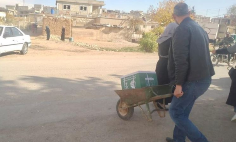 مركز الملك سلمان يوزع مساعدات غذائية في سوريا ولبنان 2025