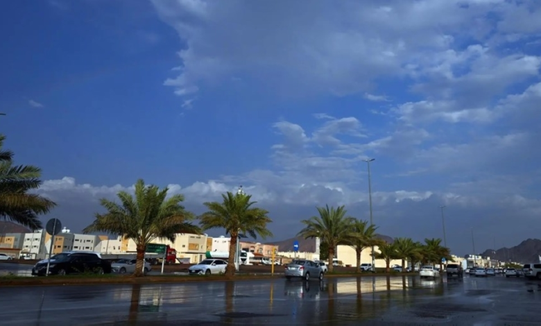إنذار أحمر في المدينة المنورة: أمطار غزيرة وسيول حتى المساء