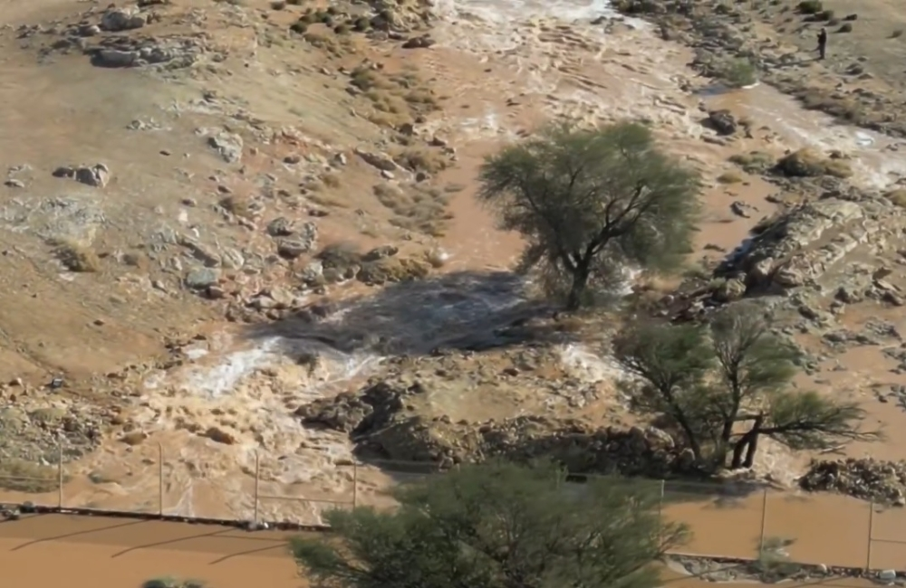 أمطار الخير تنعش الطبيعة في محمية الإمام تركي بن عبدالله الملكية - إكس