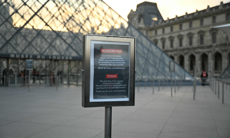 إضراب متحف اللوفر: إعادة فتح جزئي وأزمة أمنية في باريس