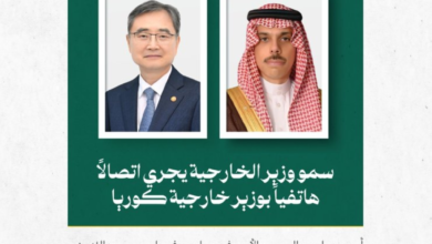 وزير الخارجية يبحث العلاقات والمستجدات مع نظيره الكوري الجنوبي