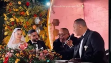 حنان ترك تثير الجدل في زفاف نجلها آدم خطاب