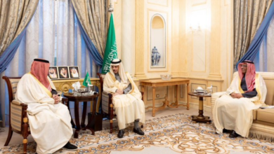 فيصل بن فرحان يستقبل البديوي لبحث العمل الخليجي المشترك