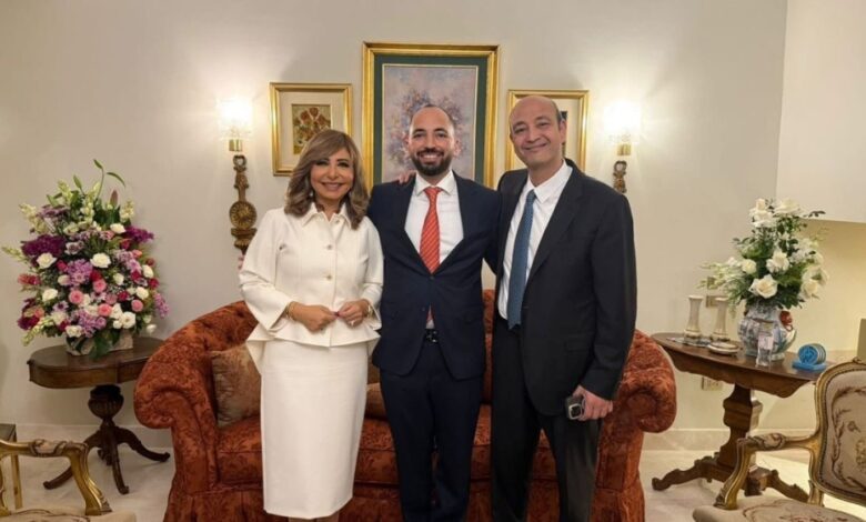 انفصال عمرو أديب ولميس الحديدي رسمياً بعد 26 عاماً