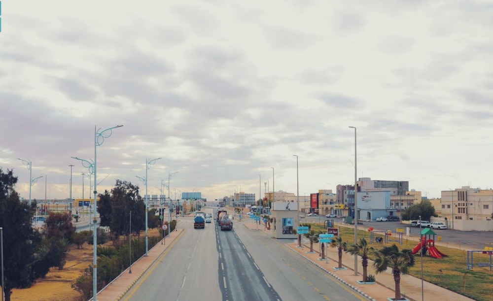 أجواء طريف الشتوية والسحب المنخفضة