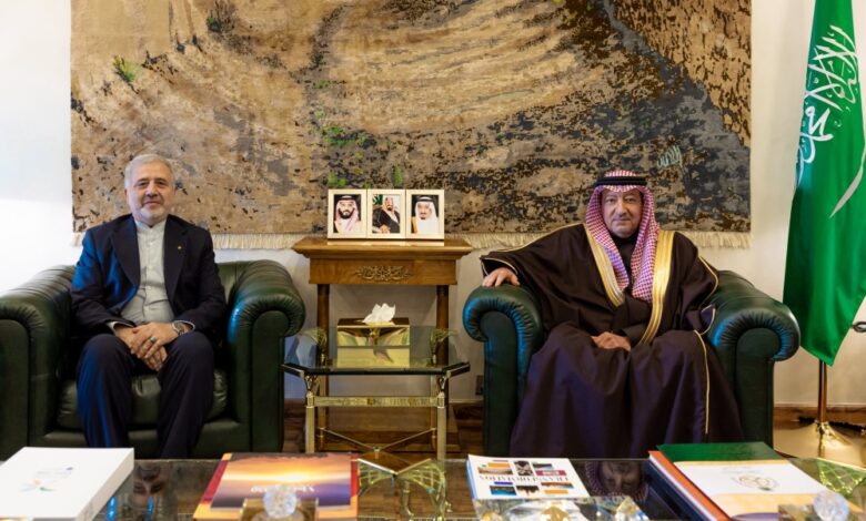 Al-Khuraiji receives the Iranian ambassador to discuss bilateral relations