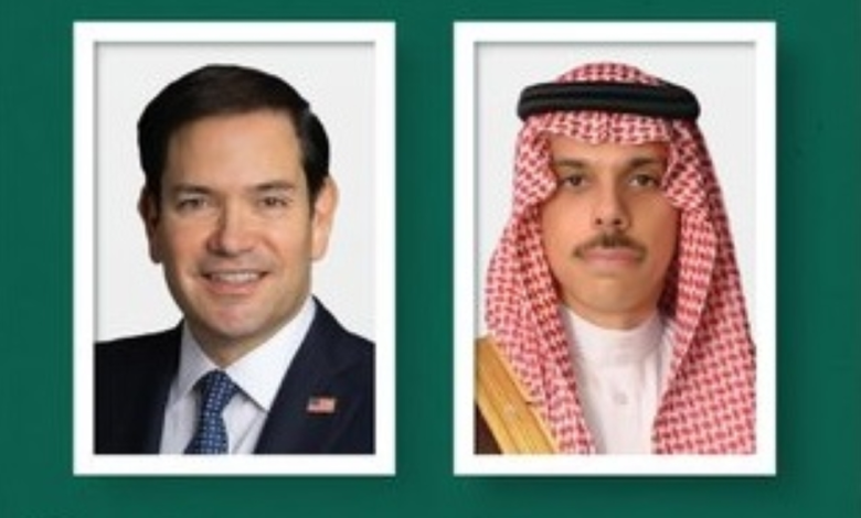 فيصل بن فرحان يبحث مع روبيو تطورات المنطقة والعلاقات الثنائية