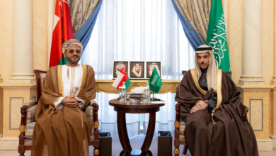 The Saudi Foreign Minister discusses regional developments with his Omani counterpart