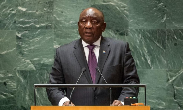 رئيس جنوب إفريقيا يهاجم إسرائيل في الأمم المتحدة بسبب غزة
