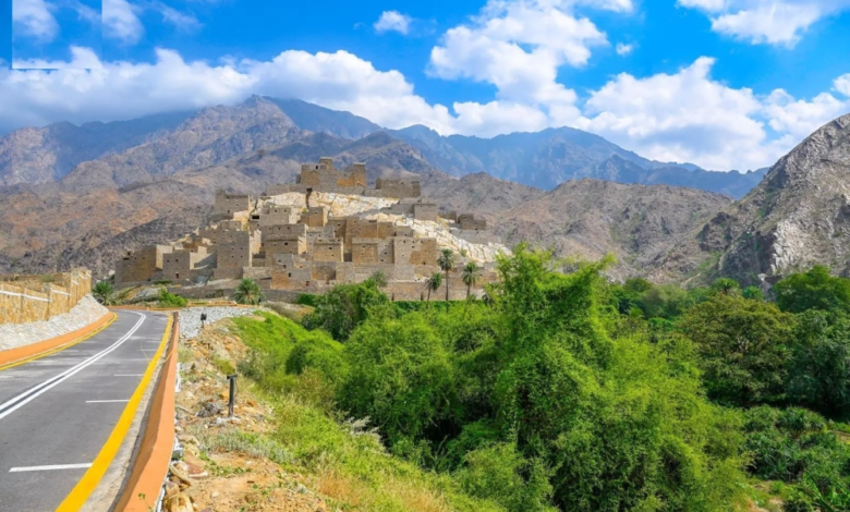 قرية ذي عين الأثرية.. جوهرة الباحة في واحة الأمن ومهرجان الإبل