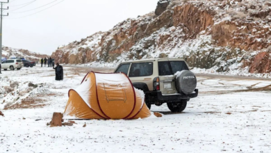 حالة الطقس اليوم 6 يناير: 2 مئوية في القريات ورياح نشطة