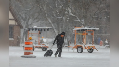 الثلوج في هولندا تشل حركة القطارات وتلغي رحلات مطار سخيبول