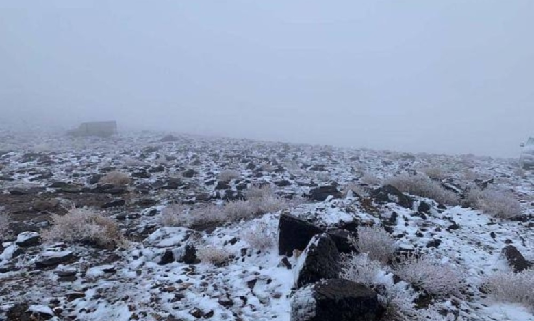 أقل درجة حرارة في السعودية 2025: طريف تسجل 5 تحت الصفر