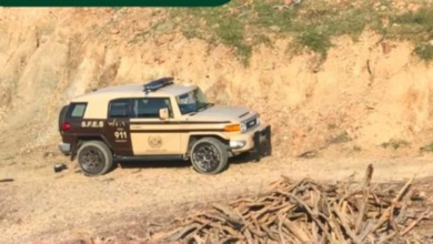 Environmental security forces apprehend violators of grazing and firewood transport regulations in Riyadh