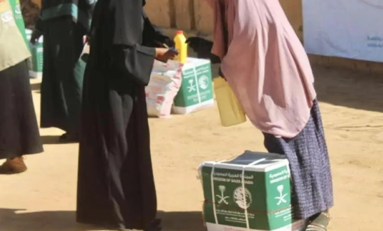 King Salman Relief Center distributes food baskets in Berber, Sudan