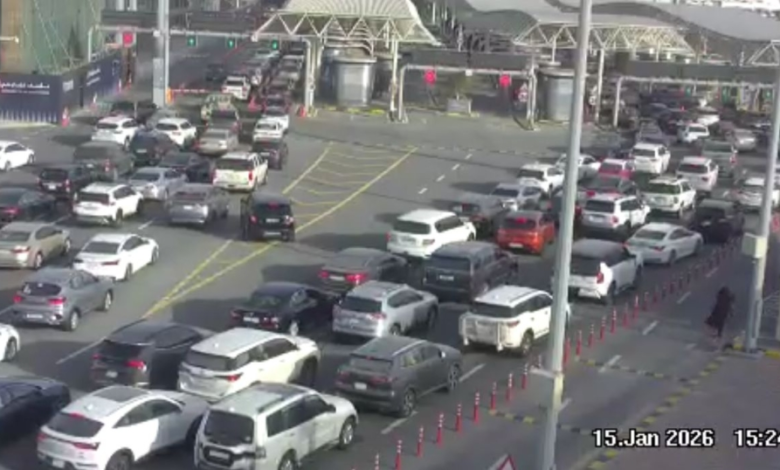 King Fahd Causeway traffic: Crossing time 48 minutes and solutions via the Nafath app