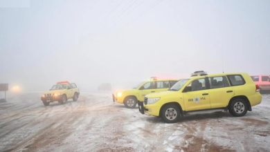 حالة الطقس اليوم: انخفاض الحرارة وصقيع وغبار بالسعودية