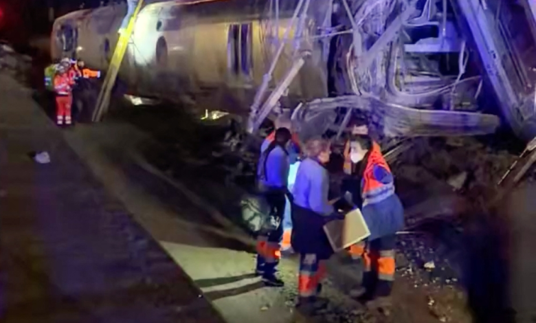 حادث قطار إسبانيا: 41 قتيلاً وحداد وطني وتحقيقات موسعة