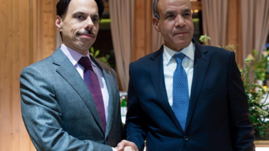 وزير الخارجية السعودي يبحث مع نظيره المصري مستجدات المنطقة في دافوس