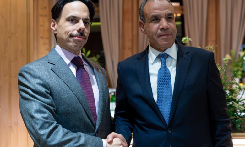 The Saudi Foreign Minister discusses regional developments with his Egyptian counterpart in Davos