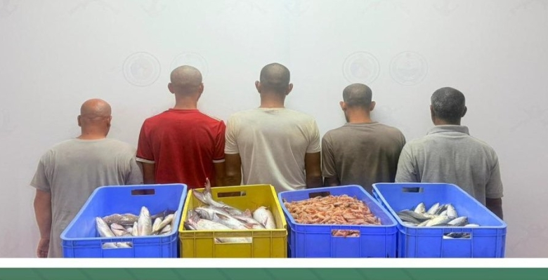 حرس الحدود بجازان يضبط 5 مخالفين للائحة الصيد البحري