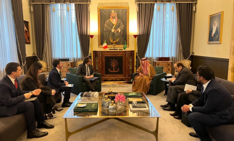 عادل الجبير في روما: مباحثات استراتيجية وتعاون مناخي