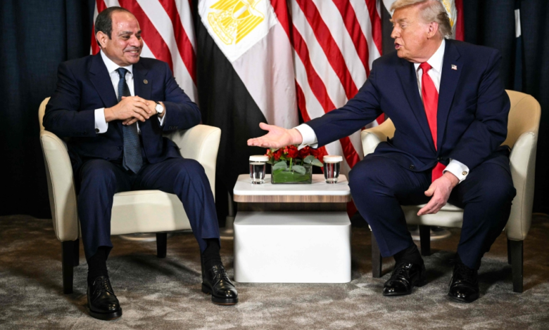 السيسي وترامب في دافوس: مباحثات حول السودان ومياه النيل