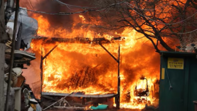 حريق خزان نفط في روسيا إثر هجوم مسيرات بمدينة بينزا