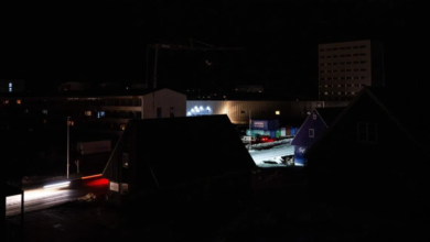 انقطاع الكهرباء في عاصمة غرينلاند بسبب رياح عاتية