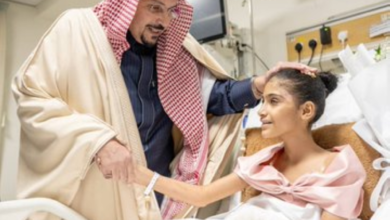 أمير القصيم يزور الطفلة السودانية العنود الطريفي ويوجه برعايتها