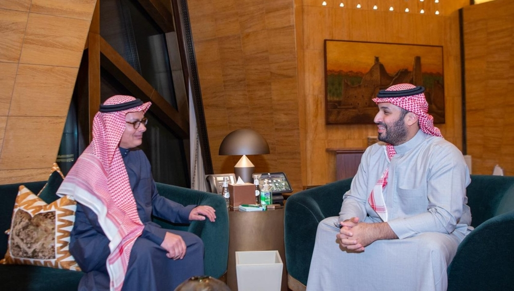 ولي العهد يستقبل عمر ياغي