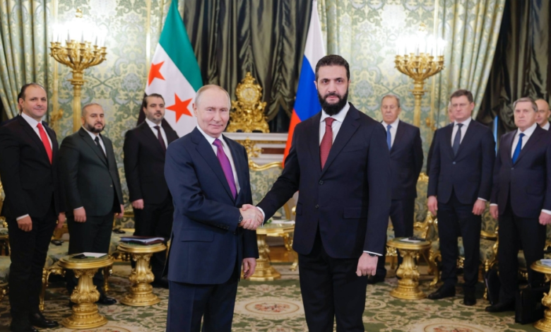 بوتين والشرع في الكرملين: مباحثات استراتيجية لمستقبل سوريا