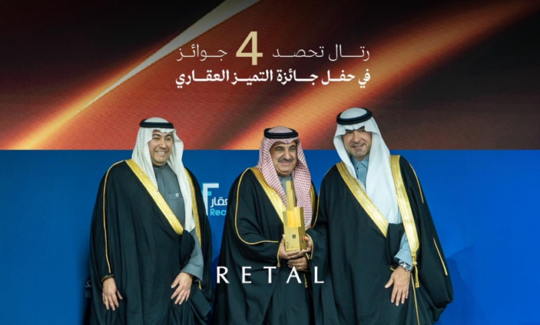 رتال للتطوير العمراني تحصد 4 جوائز في منتدى مستقبل العقار