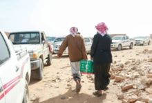 الملك سلمان للإغاثة يوزع 2150 سلة غذائية في حضرموت لدعم اليمن