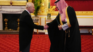 الأمير عبدالله بن خالد يقدم أوراق اعتماده للملك تشارلز سفيراً للسعودية