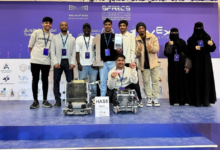 تقنية الأحساء تحقق جائزة أبطال VEX U الوطنية للروبوت