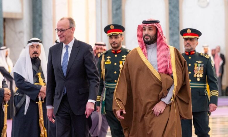 Crown Prince and German Chancellor: Talks to strengthen strategic partnership