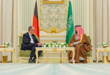 The Crown Prince and the German Chancellor discuss strengthening relations in Riyadh
