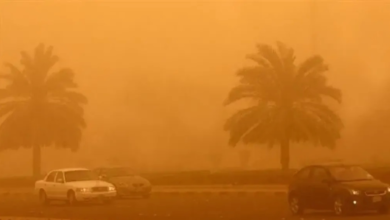 حالة الطقس: إنذار أصفر وأتربة مثارة على الرياض والشرقية