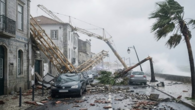 خسائر عواصف البرتغال: 4 مليارات يورو و11 قتيلاً