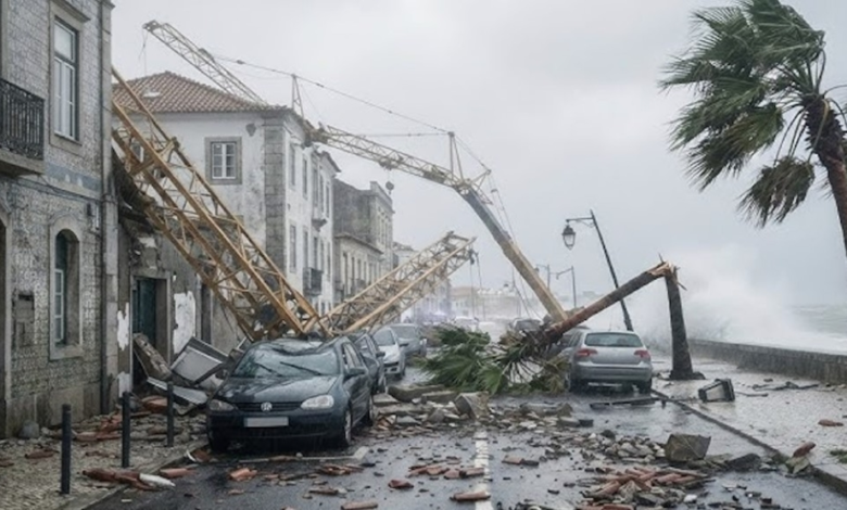 خسائر عواصف البرتغال: 4 مليارات يورو و11 قتيلاً