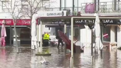 العاصفة مارتا: هدوء في إسبانيا والبرتغال وخسائر بشرية ومادية