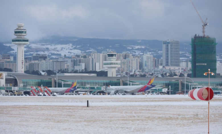 Snow paralyzes Jeju International Airport: Flights canceled and thousands of passengers stranded