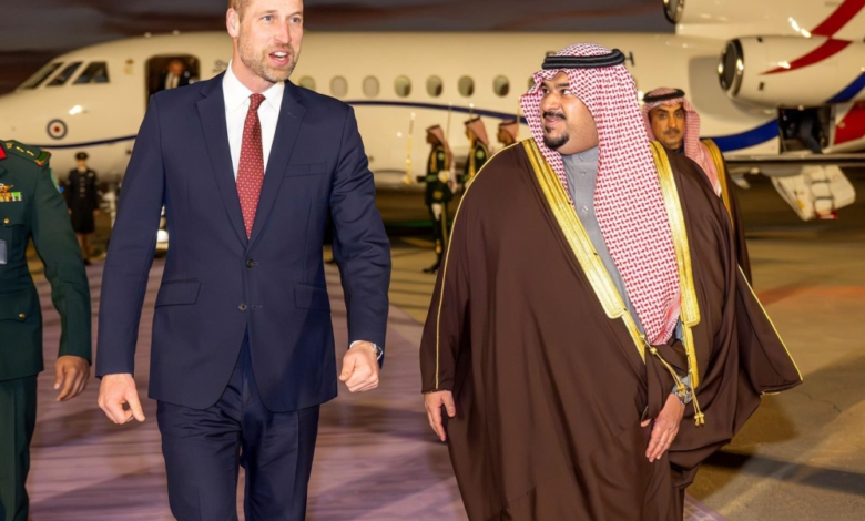 وصول الأمير ويليام للرياض: ولي عهد بريطانيا في زيارة للسعودية
