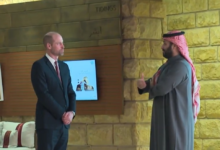 Crown Prince and Prince William on a historic tour of the Al-Turaif district in Diriyah