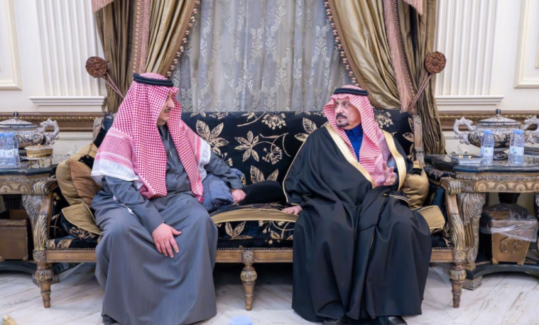 أمير الرياض يعزي أسرة السويلم في وفاة محمد بن عبدالله