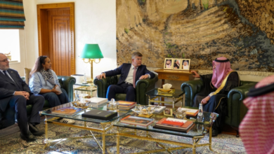 نائب وزير الخارجية يبحث تعزيز العلاقات مع الشيوخ الفرنسي