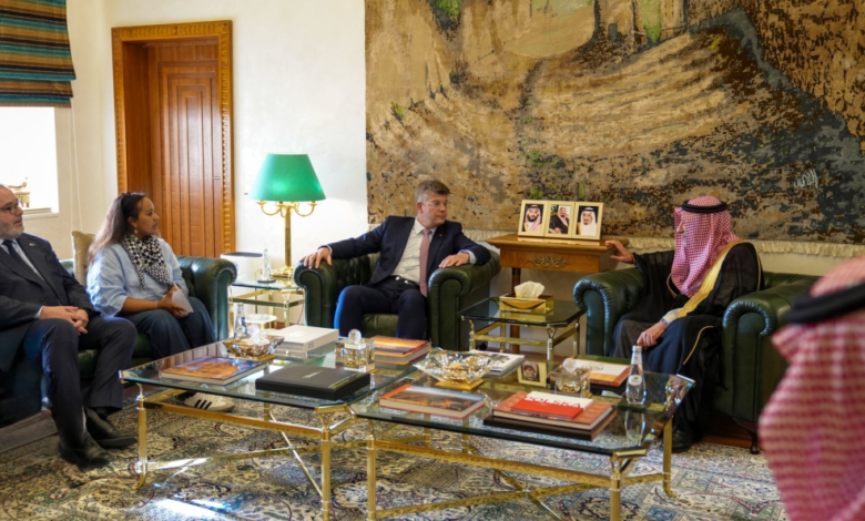 نائب وزير الخارجية يبحث تعزيز العلاقات مع الشيوخ الفرنسي