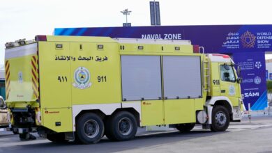 Civil Defense showcases landslide intervention truck at the Civil Defense exhibition