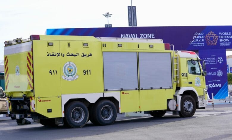 Civil Defense showcases landslide intervention truck at the Civil Defense exhibition